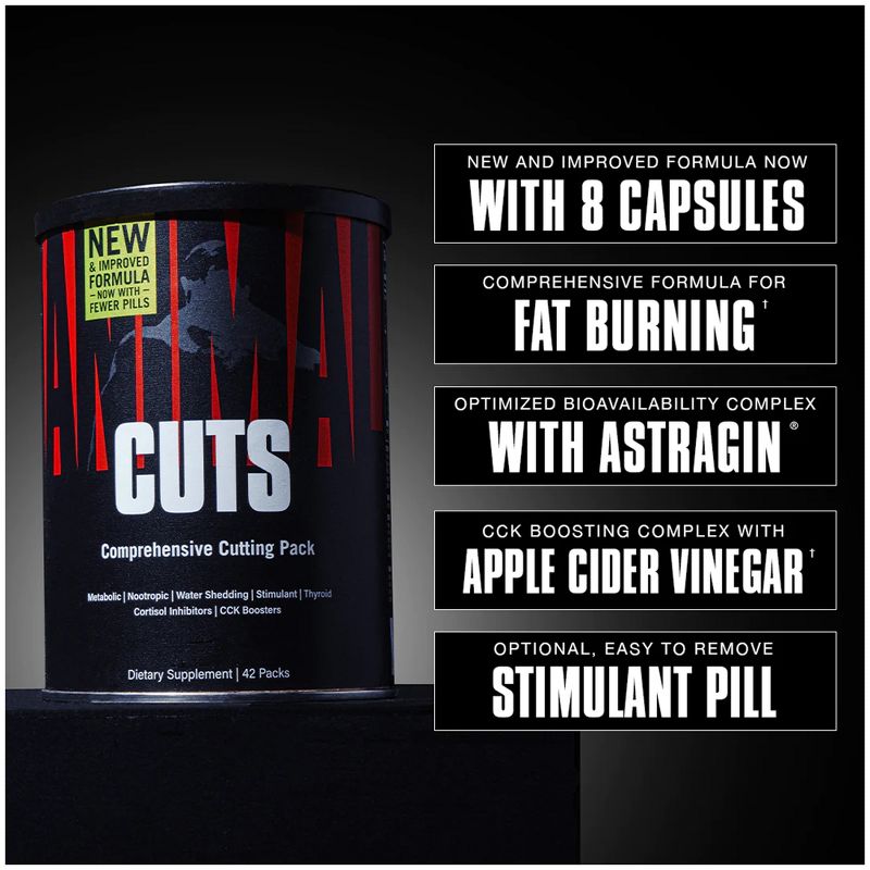 Universal Nutrition Animal Cuts Dietary Supplement - 42 Packs, 2 of 7