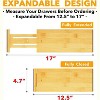 Set of 6 Bamboo Drawer Dividers , 4.65” High, Expandable Organizers for Clothing,Adjustable (12.5-17"  Sizes) - SpaceAid® - 2 of 4