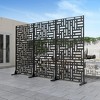 Lirago 72 in Galvanized Metal Garden Privacy Screen & Fence - 3 of 4