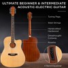Best Choice Products Beginner Acoustic Electric Guitar Starter Set 41in w/ Wood Cutaway Design, Gig Bag - 4 of 4