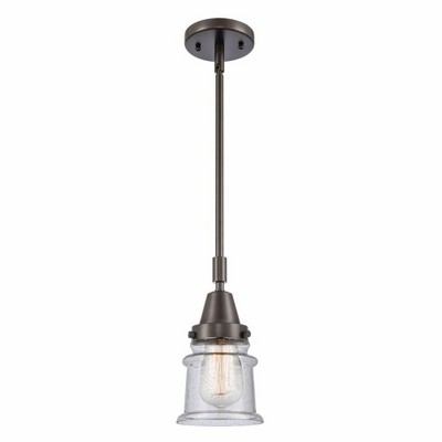 Canton - 1 Light Stem Hung Mini Pendant In Industrial Style-11.13 Inches Tall and 6.5 Inches Wide