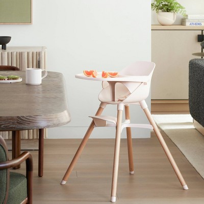 Lalo High Chair - Grapefruit