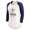 MLB Houston Astros Women's White 3/4 Sleeve Fashion T-Shirt - 2 of 3