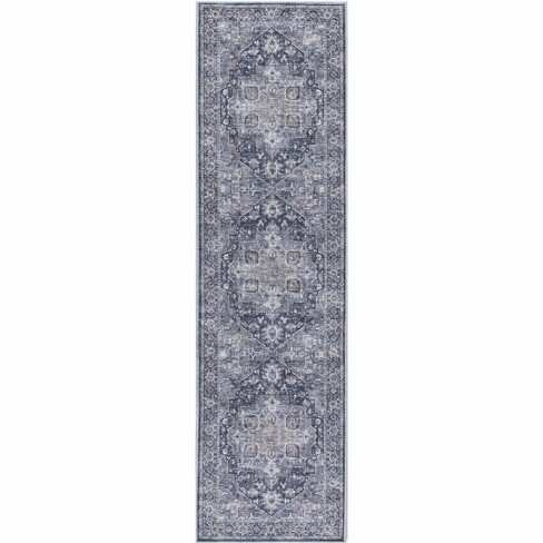 Nicole Curtis Machine Washable Series 1 Vintage Indoor Area Rug Ivory ...