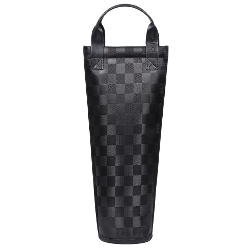 Tirrinia Wine Gift Bag Insulated Padded Thermal Single Wine Bottle Carriers Cooler Tote Wine Lover Essentials Black Target