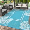 Outdoor Rug Modern Carpet Waterproof Plastic Straw Rug UV-Resistant Reversible Mat for Camping RV Porch Deck Balcony Beach - 2 of 4