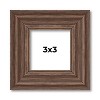 PosterPalooza | 3x3 Wide Barnwood Picture Frame, UV Acrylic, 6 Finishes - Grey, Brown, White, and Black - 2 of 4