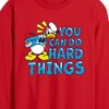 Men's - Disney - You Can Do Hard Things Long Sleeve Graphic T-Shirt - 2 of 3