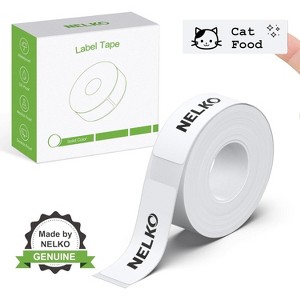 FLEXYVA P21 Label Maker Tape, 14x40mm (0.55"x1.57") Self-Adhesive Label Compatible with P21 Label Maker for Home/Office/School, 180 Labels/Roll, White - 1 of 4