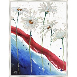 Amanti Art Patriotic Floral III by Elizabeth Medley Canvas Wall Art Print Framed 23 x 30-in. - 1 of 4