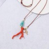 Boho Coral Fish Necklace – Colorful Beach Jewelry for Women & Men - 2 of 4