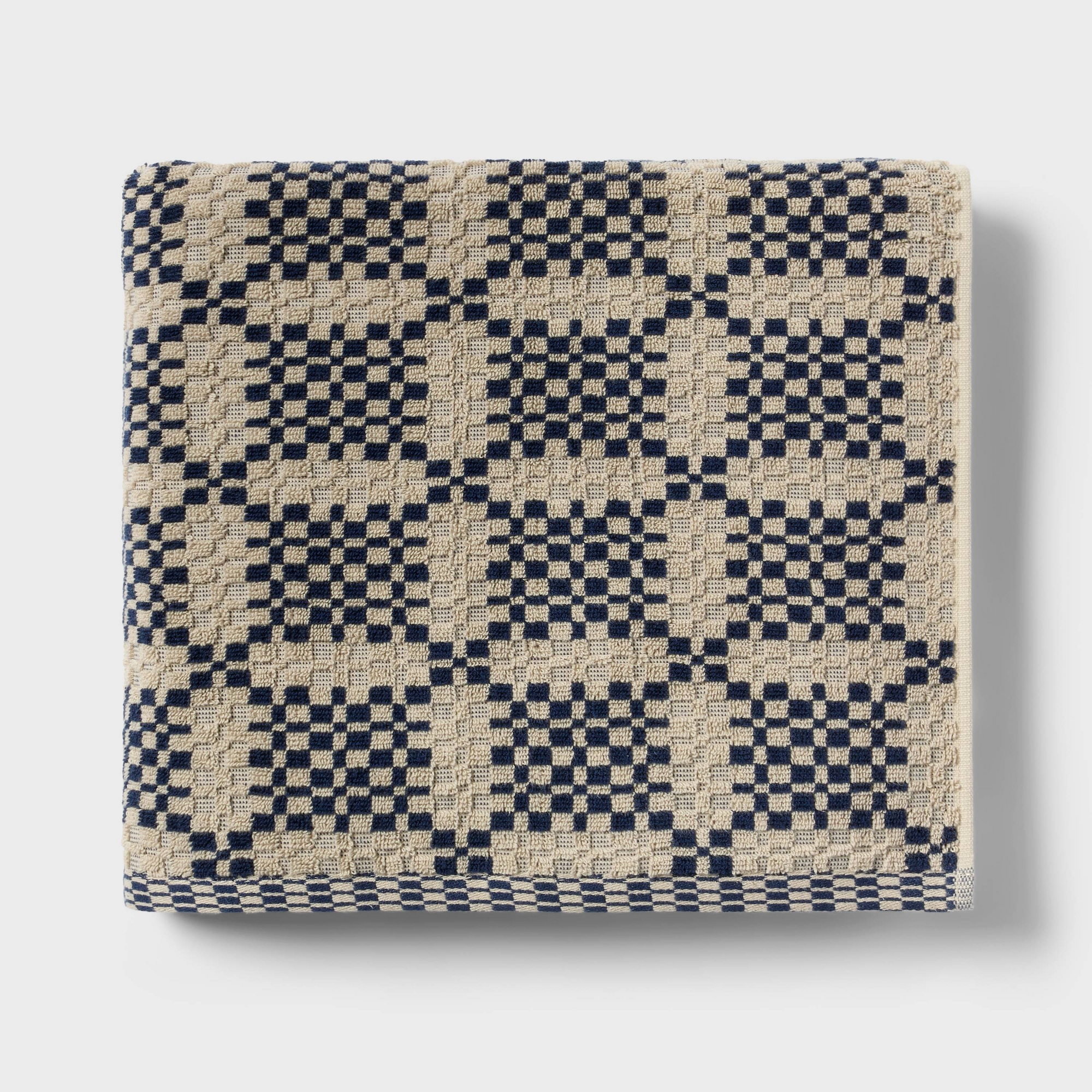 Americana Geo Bath Towel Blue - Threshold™