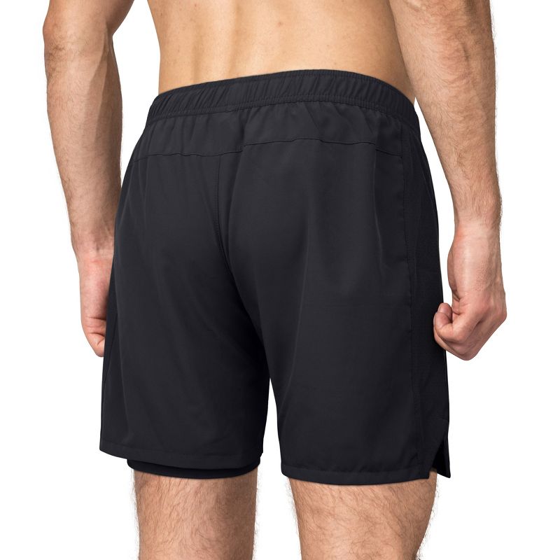 Zilpu Mens Quick Dry Athletic Performance Shorts with Zipper Pocket (5 inch), 4 of 7