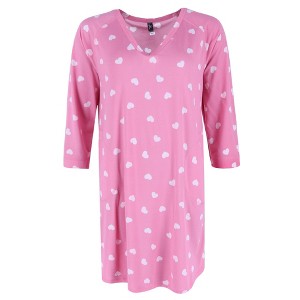 PJ Couture Women's Large Flower Pajama Sleep Shirt - 1 of 3