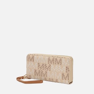 MKF Collection Hofstra M Signature Wristlet Wallet Vegan Leather Card Slots by Mia K - 1 of 4