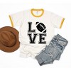 Simply Sage Market Women's Love Football Short Sleeve Ringer Tee - 2 of 3