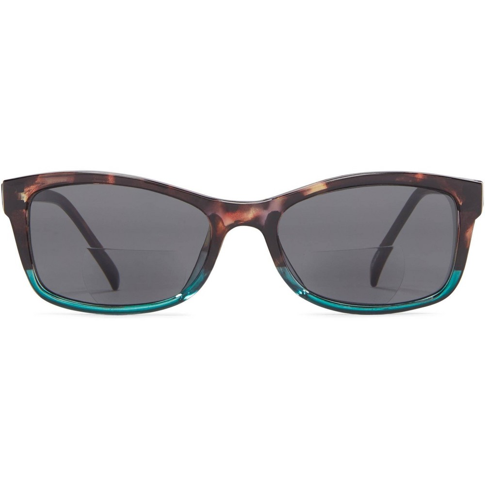 Photos - Sunglasses ICU Eyewear Bora Bi-Focal Women's Reading  - Tortoise/Teal +1.75