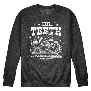 Men's - The Muppets - Dr. Teeth and The Electric Mayhem North American Tour Graphic Fleece Sweatshirt - 1 of 4