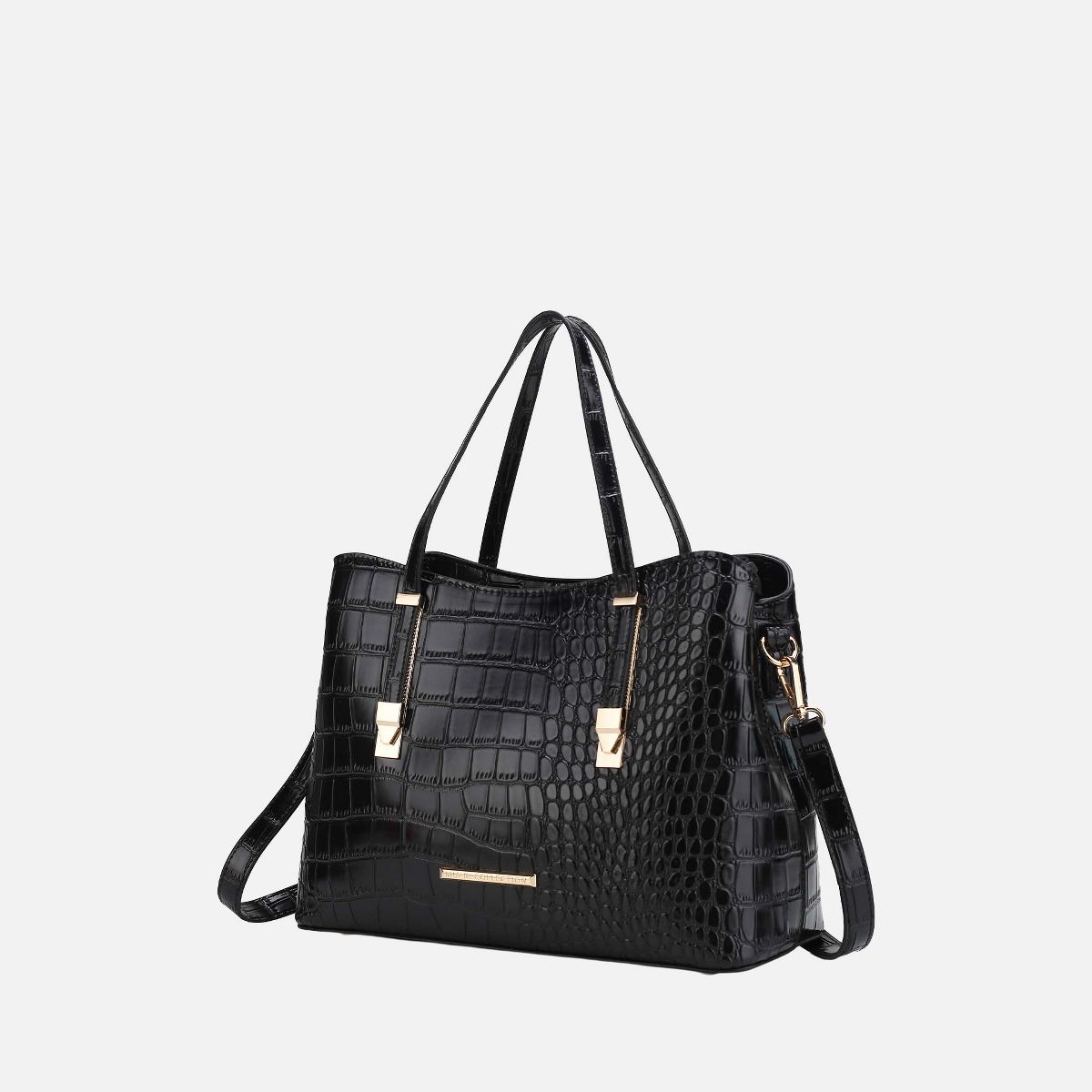 MKF Collection Aurelia Crocodile-Embossed Vegan Leather Women's Tote Stylish Shoulder Handbag by Mia K