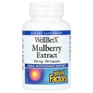 Natural Factors WellBetX, Mulberry Extract, 100 mg, 90 Capsules - 1 of 3