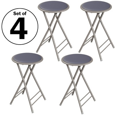 Trademark Home Collection Heavy Duty 24 Inch Folding Stools With   GUEST 191c4af0 Bb72 4ef0 948c 912a83d58991