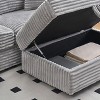 Sapphtopaz Couches for Living Room 3-Seater Sofa Couch Upholstered Sofa Bed with 4 Matching Toss Pillows Sleeper Sofa for Bedroom,Apartment - 4 of 4