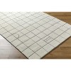 Hauteloom Tanya Pearl White Grid Wool Rug - 4 of 4