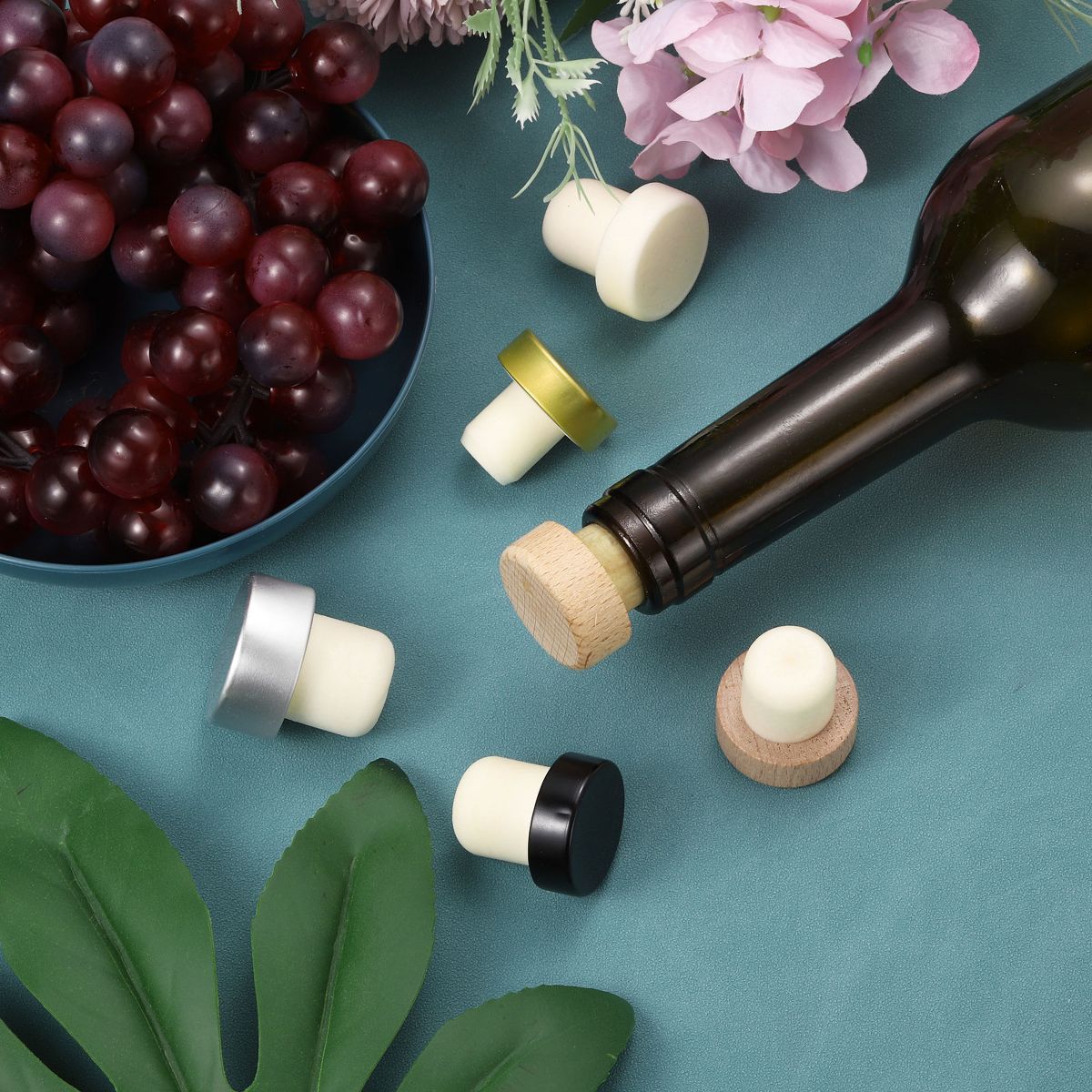 Unique Bargains Reusable Cork T-shaped Stoppers for Wine Bottles Crafts - thumbnail 5