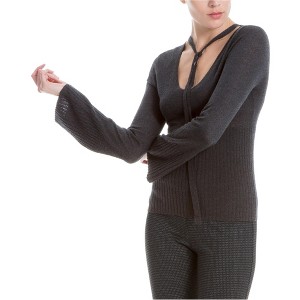Max Studio London Womens Tie Neck Knit Blouse - 1 of 1