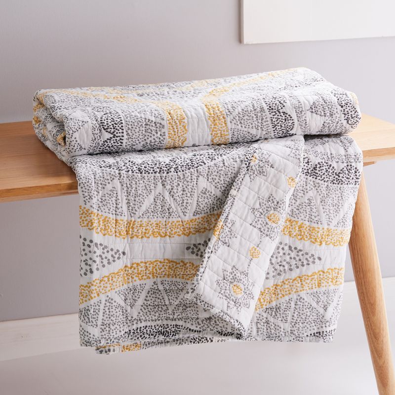 Luiza Multicolored Quilted Throw - Levtex Home, 2 of 5