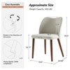 Elisa Mid-century Modern Upholstered Dining Chair Set of 4 | ARTFUL LIVING DESIGN - 4 of 4