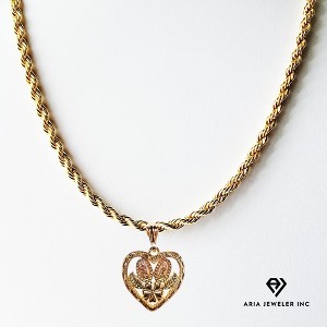 Aria Jeweler Chain with St. Mary Heart - 1 of 4