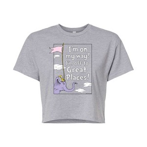 Women's - Dr. Seuss - I'm On My Way Cropped Graphic T-Shirt - 1 of 4