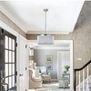 DOMETOUR 16' Crystal Pendant Chandelier with Chrome Finish, 7-Light Drum Fixture for Dining Room, Living Room, Bedroom - 2 of 4