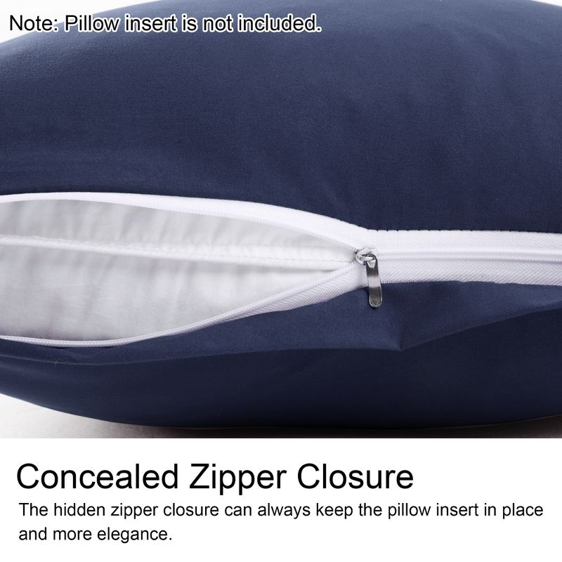 PiccoCasa Soft Microfiber Body Pillow Cover with Zipper Closure Long Pillowcases, 3 of 7