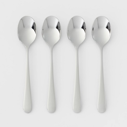 4pc Harrington Cocktail Spoon Set Silver - Threshold™
