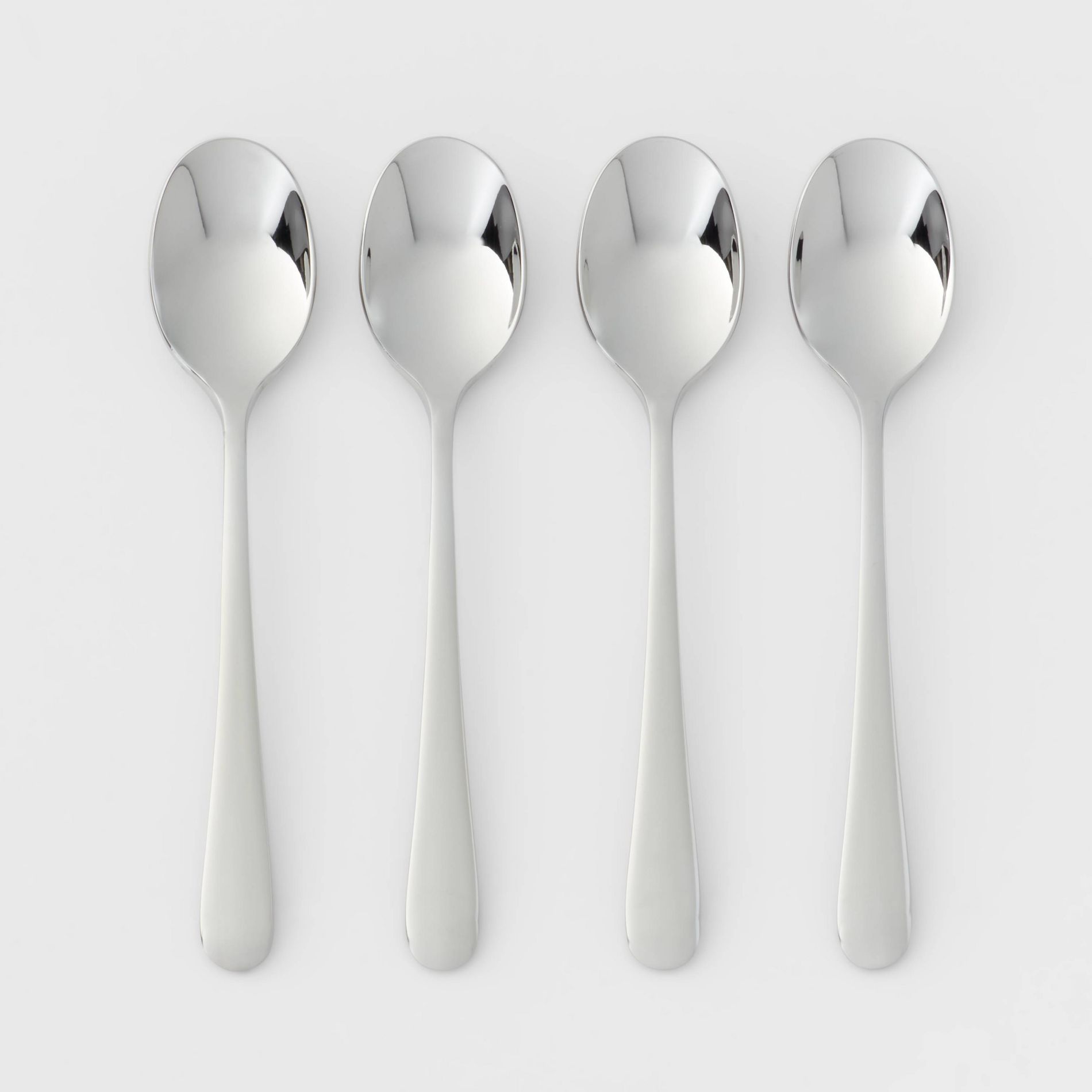 4pc Harrington Cocktail Spoon Set Silver - Threshold™
