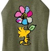 Women's - Peanuts - Woodstock With Flower And Pattern Graphic High Neck Tank - 2 of 4