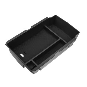 Unique Bargains Car Front Center Console Organizer Tray Fit for Honda CRV ABS Rubber Black - 1 of 4