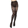 Memoi Women's Floral Sheer Nylon Tights - 2 of 4