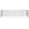 vidaXL Rabbit Cage/Animal Playpen-Outdoor Pet Enclosure/Galvanized Iron - Silver, 86.6"x43.3"x21.7", Spacious & Ventilated Design - 3 of 4