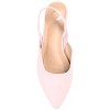 Journee Collection Womens Mallorca Pull On Almond Toe Sling-Back Flats Pink 8.5 - 4 of 4