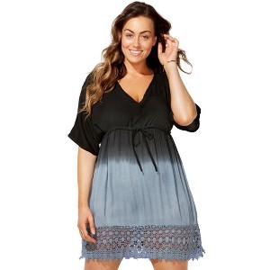 Swimsuits for All Women's Renee Ombre Cover Up Dress (Plus Sizes Available) - 1 of 4