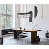 Urban Ambiance Luxury Modern Indoor Chandelier,  11-1/4''H x 9-3/8"W x 42''D,  Matte Black Finish, UHP4495 - 2 of 4