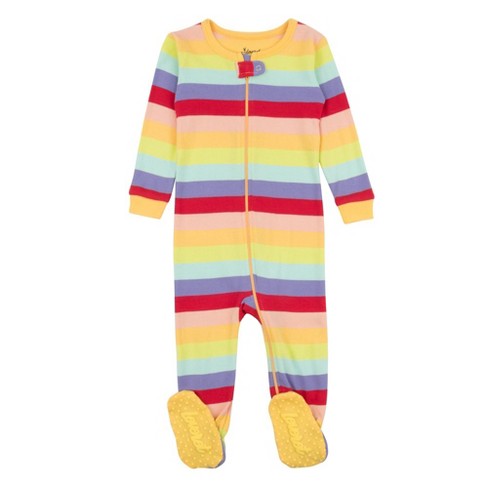 Kids Footed Rainbow Unicorn Pajamas – Leveret Clothing