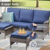 Buenhomino Outdoor Patio All-Weather Wicker Furniture Set - 4 of 4