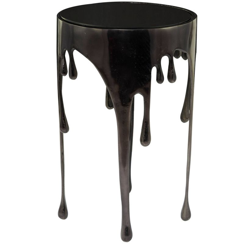 Contemporary Aluminum Melting Accent Table - Olivia & May, 6 of 10