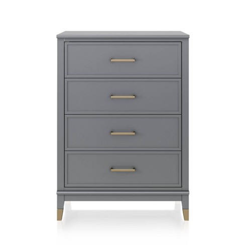 Gray 4 store drawer dresser