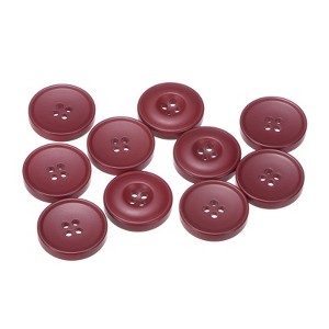Unique Bargains Resin DIY Craft Flat 4-Hole Sewing Buttons 10 Pcs - 1 of 4