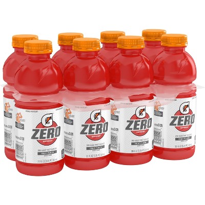 Gatorade G Zero Fruit Punch Sports Drink - 8pk/20 fl oz Bottles
